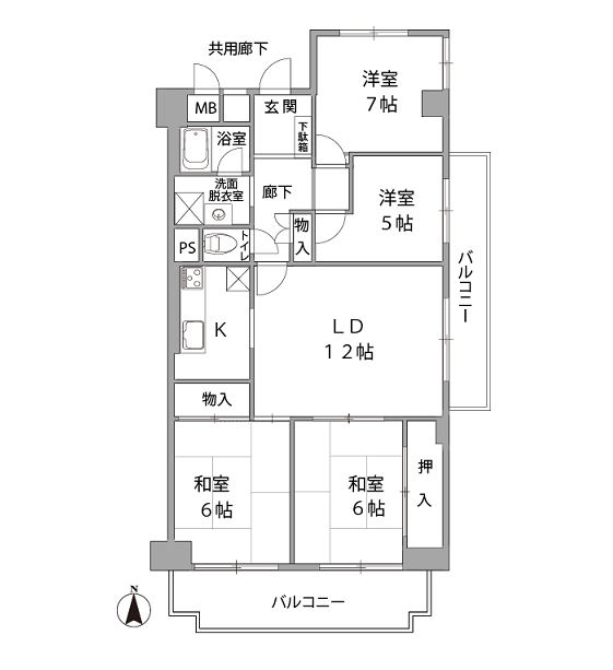 サンハイツ逆瀬川